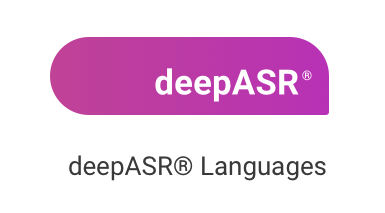 deepASR® logo