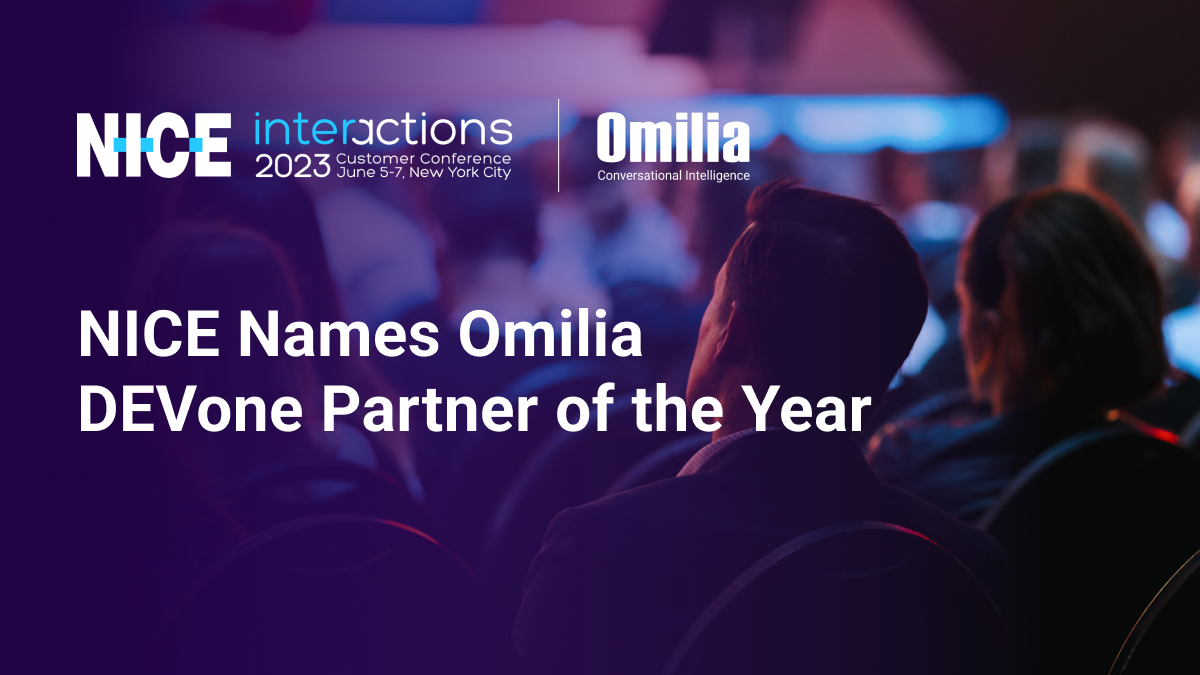 NICE Names Omilia DEVone Partner of the Year